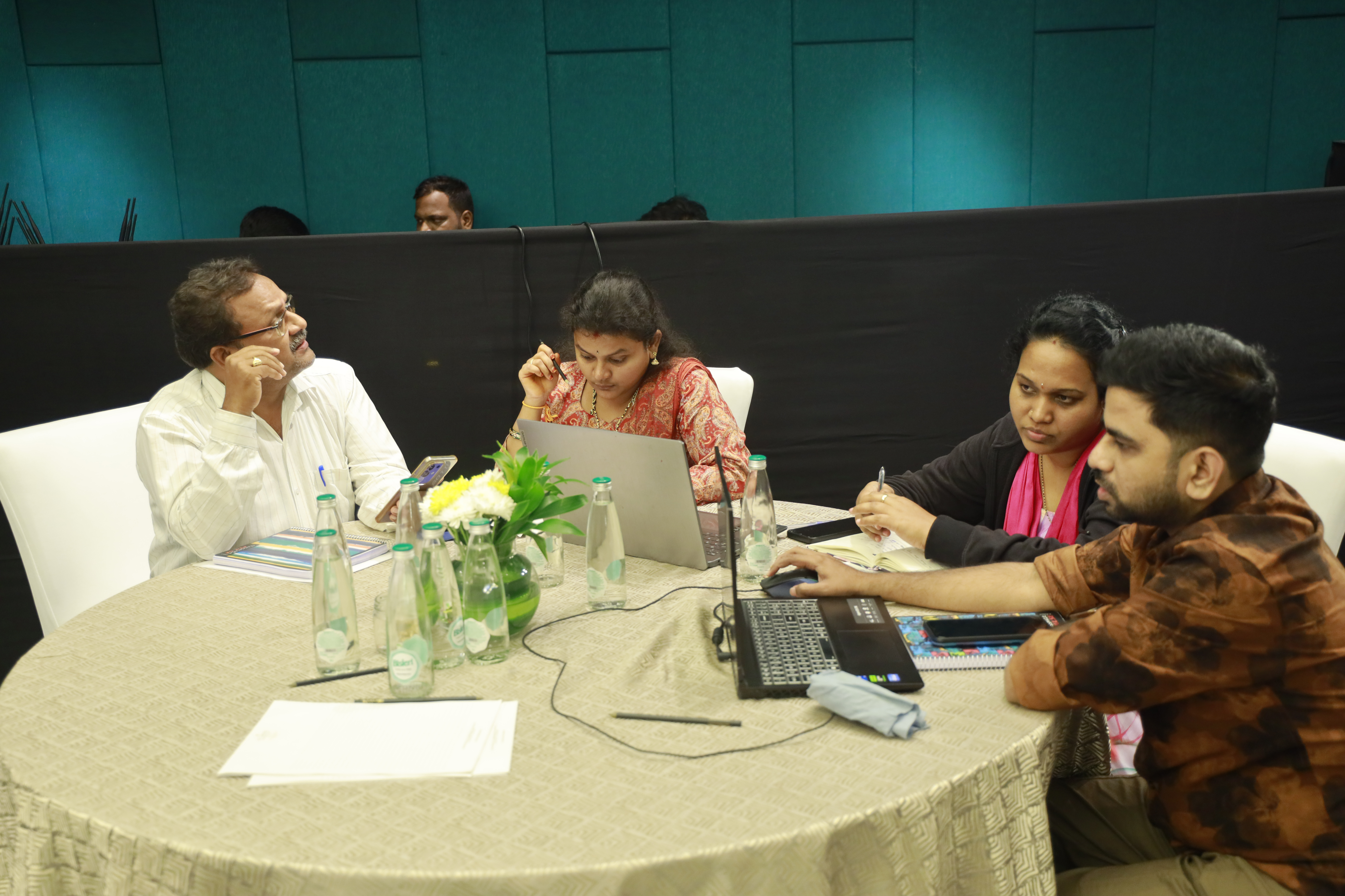Event 34 participants engaged in a collaborative training activity