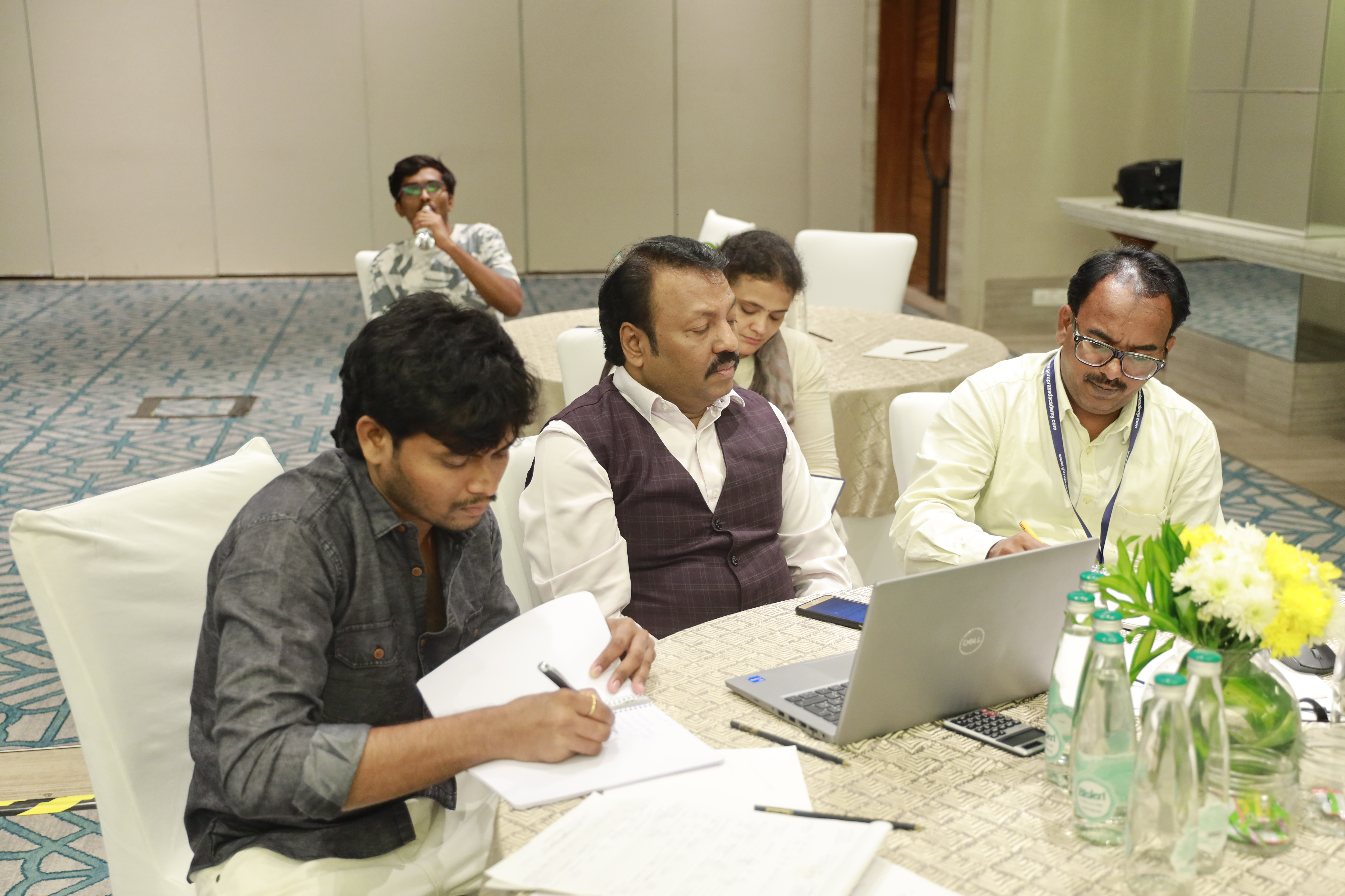 Shri Guru Prasad and participants during the Event 34 training session