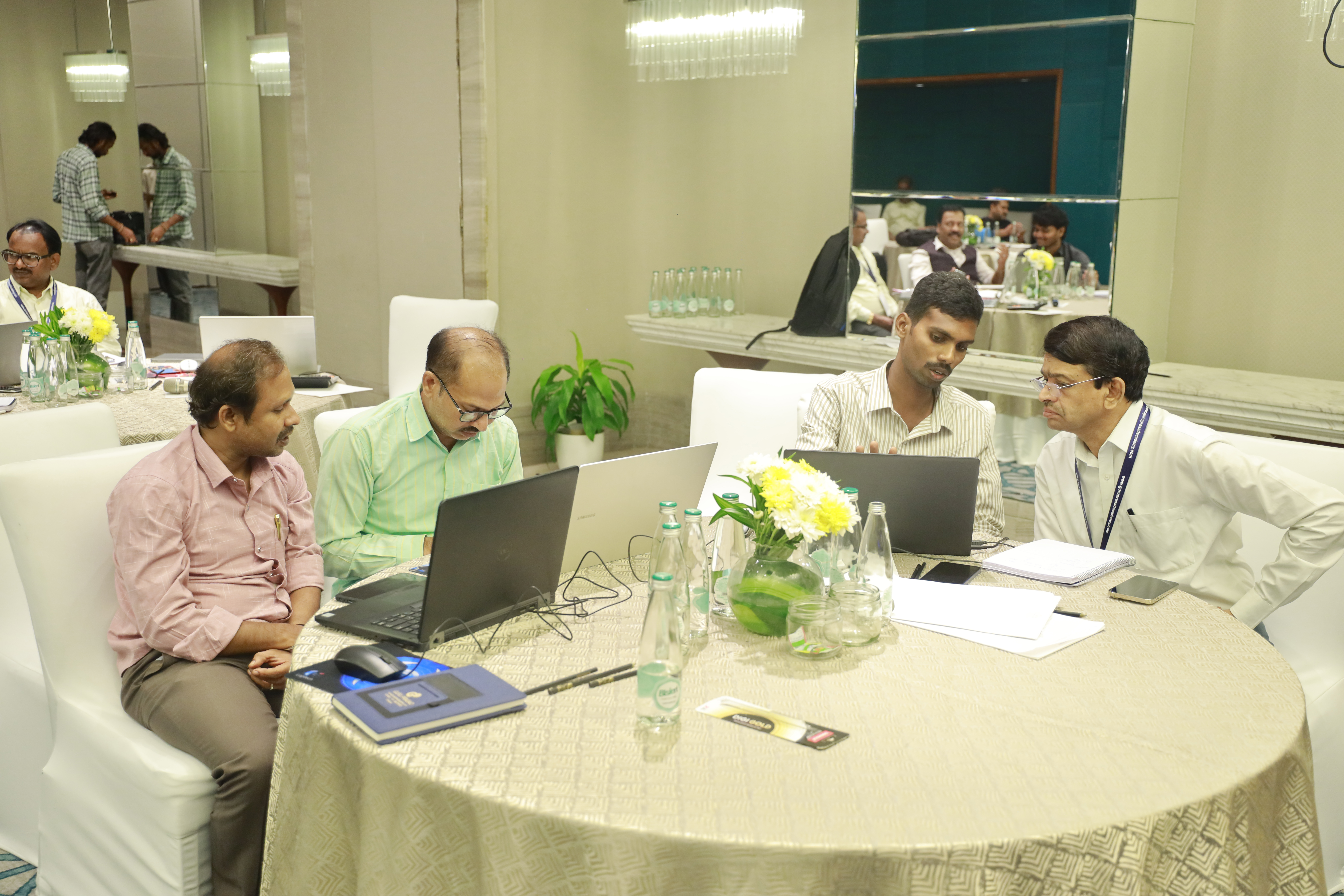 Participants working together during Guru Prasad Academy Event 34
